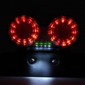 License Plate LED Brake Dual Tail Turn Signal Lights For Bobber Cafe ATV Chopper