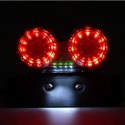 License Plate LED Brake Dual Tail Turn Signal Lights For Bobber Cafe ATV Chopper