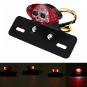 Universal Brake Stop Tail License Plate Tail Light LED 12V Motorcycle Smoke ATV Bike