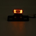 Universal Brake Stop Tail License Plate Tail Light LED 12V Motorcycle Smoke ATV Bike