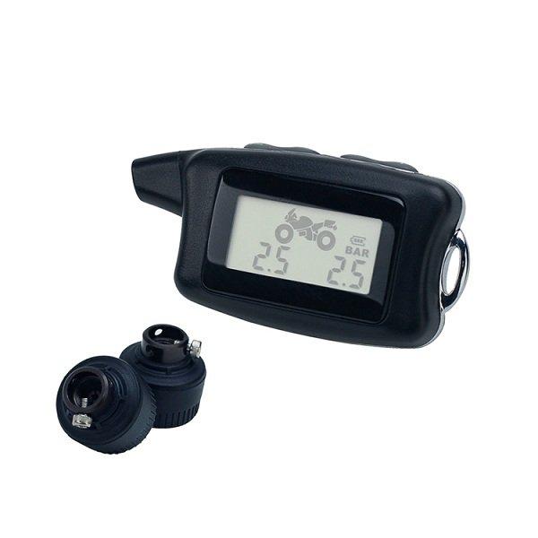 Motorcycle M2 Sensors PSI/BAR Display Wireless Tire Pressure&Temperature Monitoring System