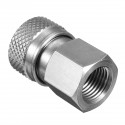 Paintball PCP 1/8 NPT Stainless Steel Female Connector Quick Disconnect Adapter