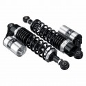 Pair Round Hole 400mm 15.75inch Motorcycle Rear Air Shock Absorber Suspension Scooter ATV RFY