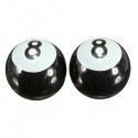 Pair Universal Car Truck Motor Bike Pool 8 Ball Tire Air Valve Stem Caps Wheel Rim Caps Bolt