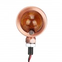 12V Motorcycle Bullet Turn Signal Indicator Light Lamp For Harley Cafe Racer 10mm Amber