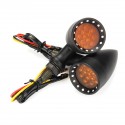 12V Universal Motorcycle Motorbike Yellow LED Bullet Turn Signal Indicator Light