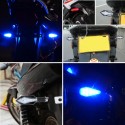 2Pcs Motorcycle Turn Signal Lights ABS Plastic Material Red Yellow Blue