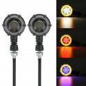 2Pcs Water Flowing Motorcycle LED Turn Signal Blinker Light Flasher Lamp Accessories