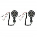 2Pcs Water Flowing Motorcycle LED Turn Signal Blinker Light Flasher Lamp Accessories