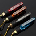 2pcs 9 LED 12V Motorcycle Turn Signal Indicator Lights Amber Lamp Universal