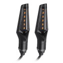 2pcs LED Flashing Turn Lights Steering Headlight Motorcycle 12Led Indicator Light Blinker Lamp