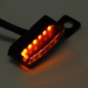 2pcs LED Turn Signal Indicators Flowing Running Water Light Amber Dynamic Motorcycle Bike Handlebar Mount