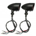 2pcs LED Turn Signals Indicator Tail Brake Red Lights Universal Motorcycle Bike