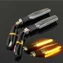 2pcs Motorcycle LED Turn Signal Indicator Blinkers Amber Lights