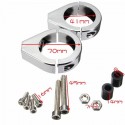 41mm Turn Signal Mount Bracket Fork Tube Relocation Clamps Indicator For Harley