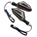 4Pcs 12V Motorcycle Blue LED Turn Signal Indicator Lights For Kawasaki/Yamaha/BMW/Honda/KTM