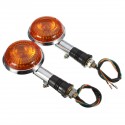 Amber Turn Indicator Signal Lights Blinker Lens For Yamaha Virago XV1100 1985-1999