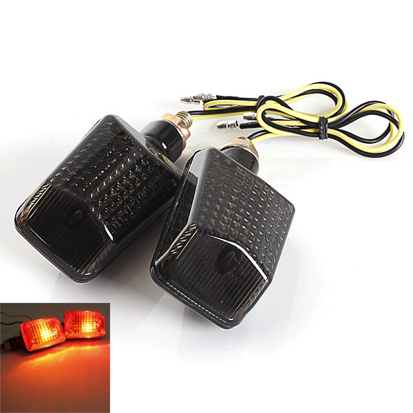 Motorcycle Motor Bike Turn Signal Indicators Light Lamp Amber