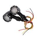 Pair 10mm Motorcycle LED Brake Turn Lights For Harley Cruiser Chopper Indicator Lights