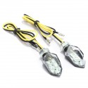 Pair 12V Motorcycle Bike 5 LED Turn Signal Indicator Turning Light Bulb