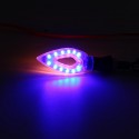 Pair 12V Motorcycle LED Turn Signal Indicator Lights Strobe Flash Blinker Amber Blue Lamp Universal