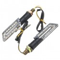 Pair Amber LED Turn Signal Motorcycle Light Lamp Indicator Light