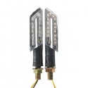 Pair Amber LED Turn Signal Motorcycle Light Lamp Indicator Light