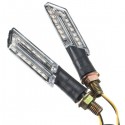 Pair Amber LED Turn Signal Motorcycle Light Lamp Indicator Light