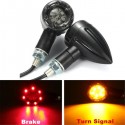 Pair Universal Motorcycle LED Turn Signal Indicators Light Brake Rear Running Lamp