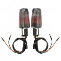 Universal Chrome Motorcycle Turn Indicators Signal Lights Amber Light