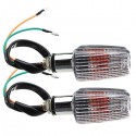 Universal Chrome Motorcycle Turn Indicators Signal Lights Amber Light