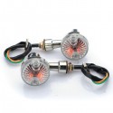 Universal Front Rear Motorcycle Turn Signals Indicators Amber Lights Lamp