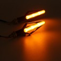 Universal Motorcycle 2 PCS Turn Signal Flowing Lights Waterproof LED Indicator