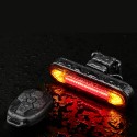 Wireless USB Rechargeable Remote Control Turn Signal Bicycle Tail Light 50 Lumen