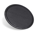 Round Metal Plate PU Leather Surface Iron Sheet Black 4PCS for Magnetic Car Phone Holder