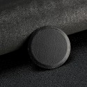 Round Metal Plate PU Leather Surface Iron Sheet Black 4PCS for Magnetic Car Phone Holder