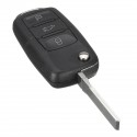 3 Button Flip Keyless Uncut Key Entry Remote Control Fob ID48 Chip 433MHz For VW