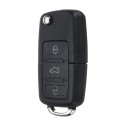 3 Buttons FOB Remote Key Case Shell w/ Battery CR2032 For VW