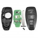 3 Buttons Remote Key Fob 433MHz Replacement for Ford B-Max C-Max #KR55WK48801