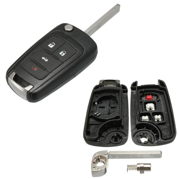 4 Button Folding Remote Flip Key Shell Case Fob For Chevrolet Sonic Replacement