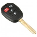 4 Buttons Car Remote Key Case Shell w Uncut Blade For Toyota Camry