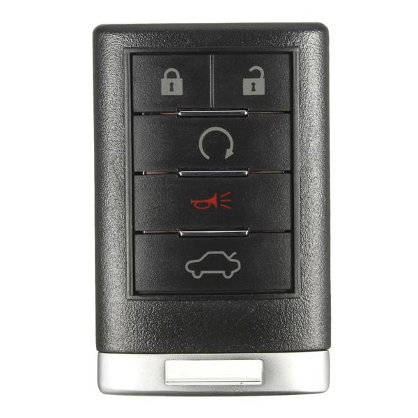 5 Button 315Hz Keyless Entry Remote Key Fob Transmitter for Cadillac CTS DTS STS