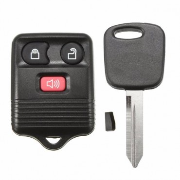 Car Keyless Entry Remote Key Fob Transponder Chip 3 Button for Ford F150 F250 F350