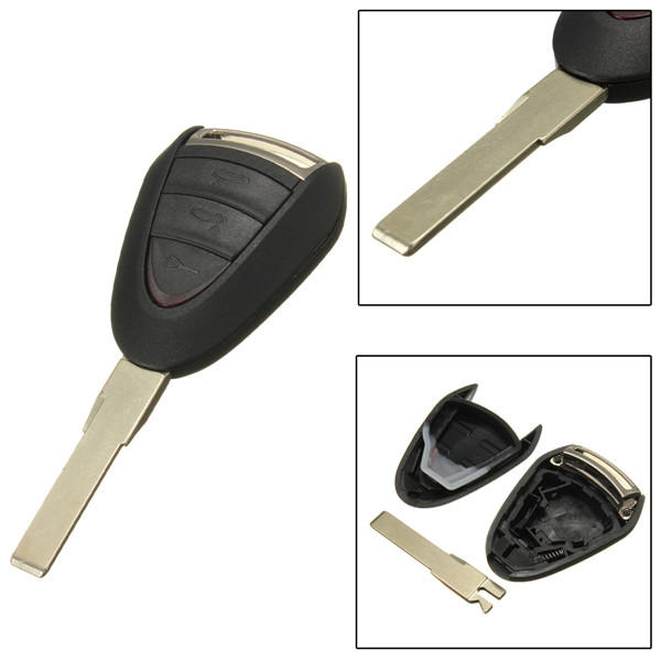 Car Remote Locking Fob Key Case Shell Blade For Porsche Cayenne 996