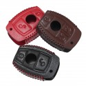 Real Leather 2/3 Buttons Car Remote Key Case Cover Fob For Mercedes Benz