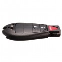 Remote Key Shell Case for Chrysler Dodge 3 Button Black Replacement