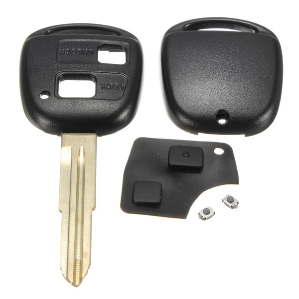 Remote Key Shell Rubber Pad Switches Blade Repair Kit For Toyota Yaris