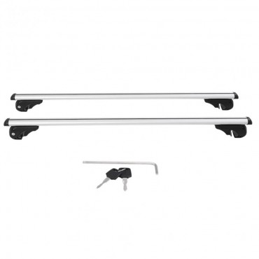 General Purpose Roof Rack Aluminum Alloy Car Roof Rack Cross Bar Lockable Rail Luggage Carrier Car Accessories