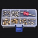 35pcs Universal A/C Car Air Conditioning Valve Core Repair Tool Kit Box for R12 & R134A