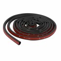 8M Large D Shape Sealing Strip Car Door Window Trim Edge Moulding Rubber Black